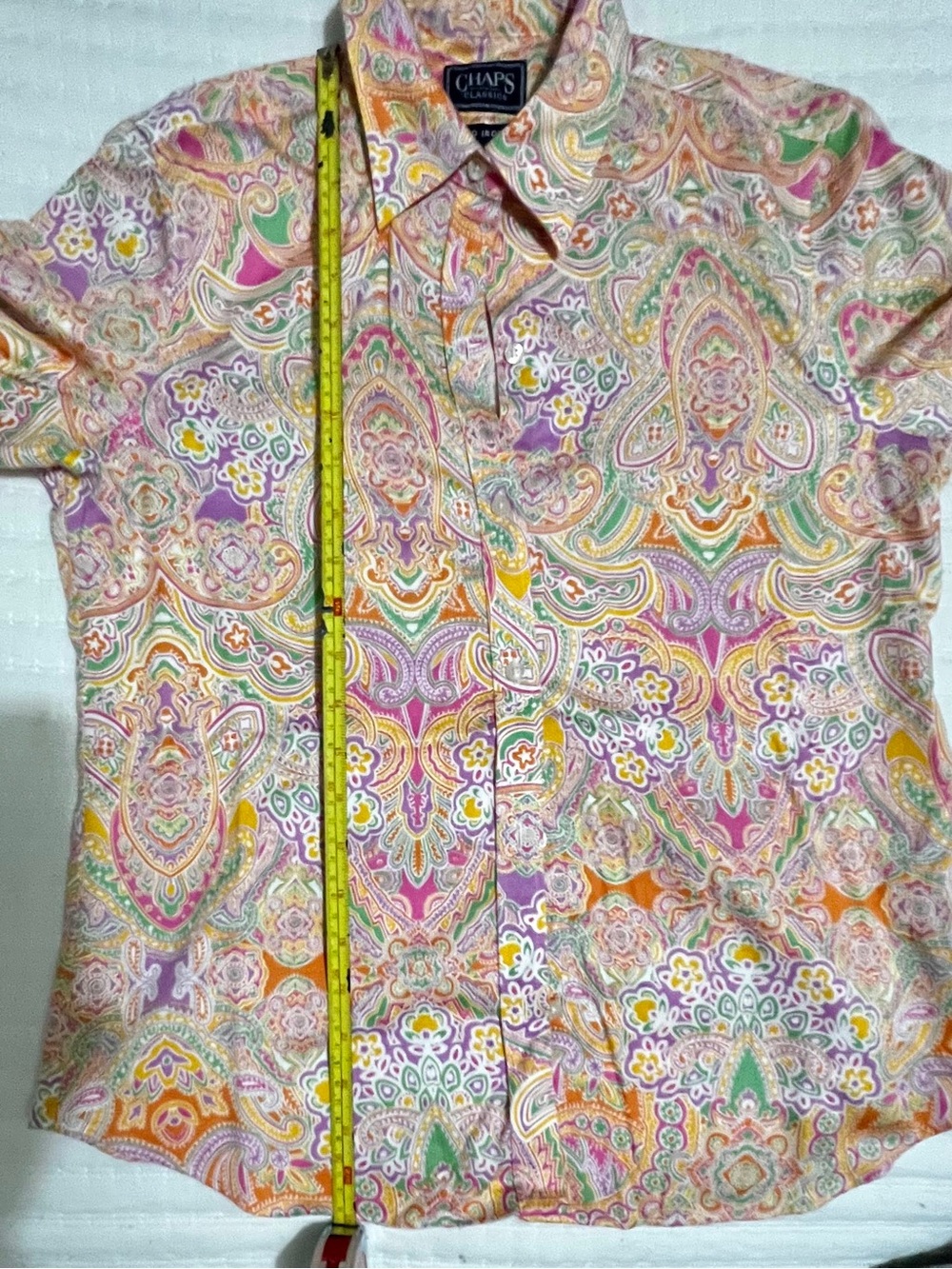 Chaps Women’s Paisley Button-Down Shirt in Multi-Color - Picture 5 of 5